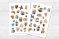 Preview: Kaffee Sticker Set